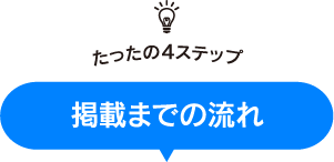 \たったの4ステップ/掲載までの流れ